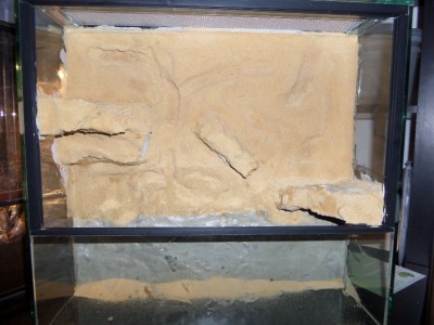 Stap 4: glitsa met zand erdoor aanbrengen